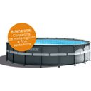 Frame Pool Ultra Rondo XTR Ø 549 x 132 cm - Set mit Pool, Sandfilteranlage, Anschlüssen, Sicherheitsleiter, Abdeck- sowie Bodenschutzplane