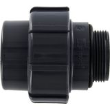 PVC Transition Screw Connection Adhesive Socket x AG with O-Ring PN 16 / DA 50 x 1 1/2"