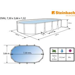 Steinbach Highline Pool Oval 730 x 366 x 132cm - 1 item