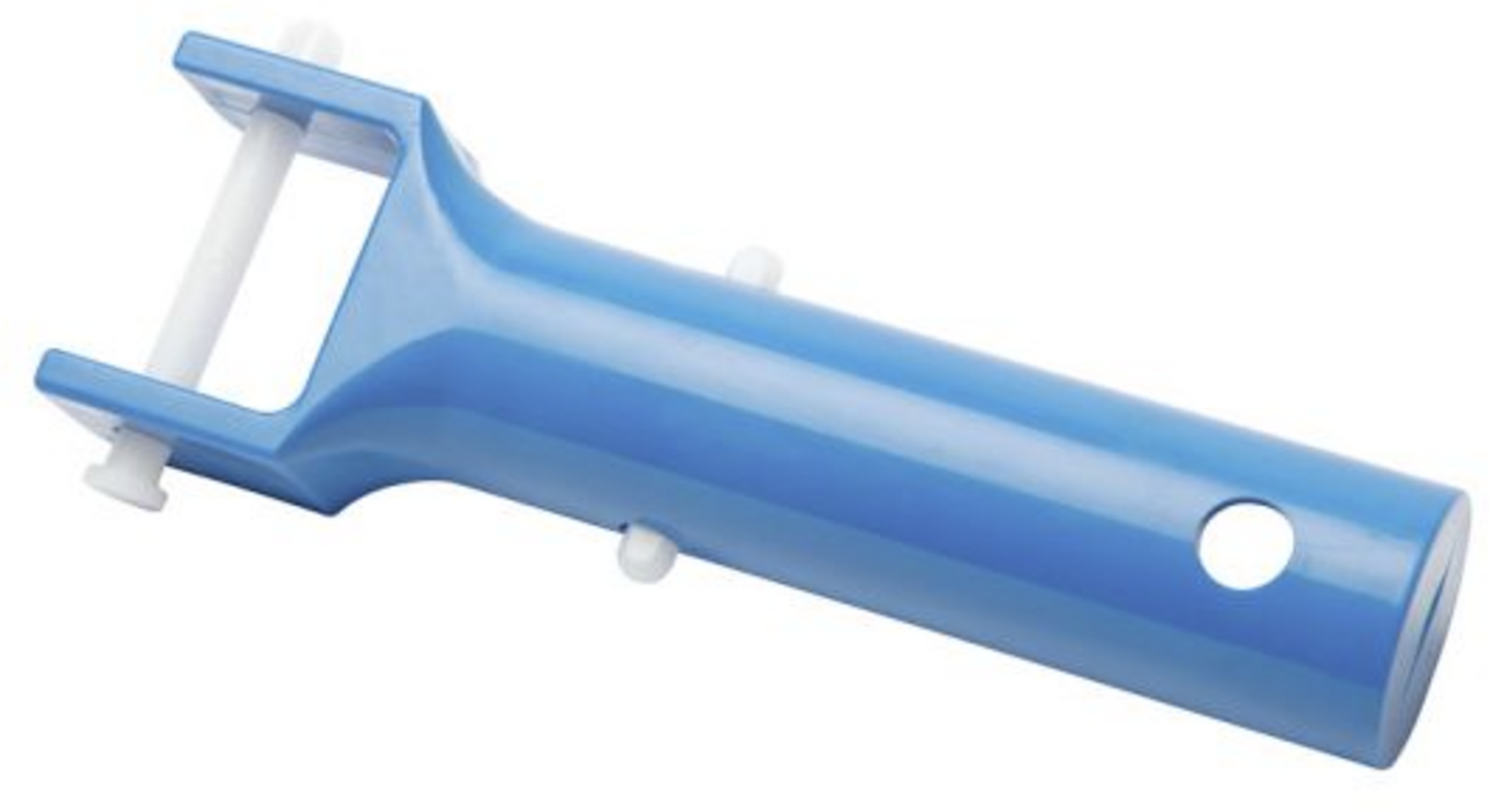 RLECS Manico Ricambio Per Testa Aspirapolvere Piscina - 2 Pezzi Con Clip A V E Perni, Blu