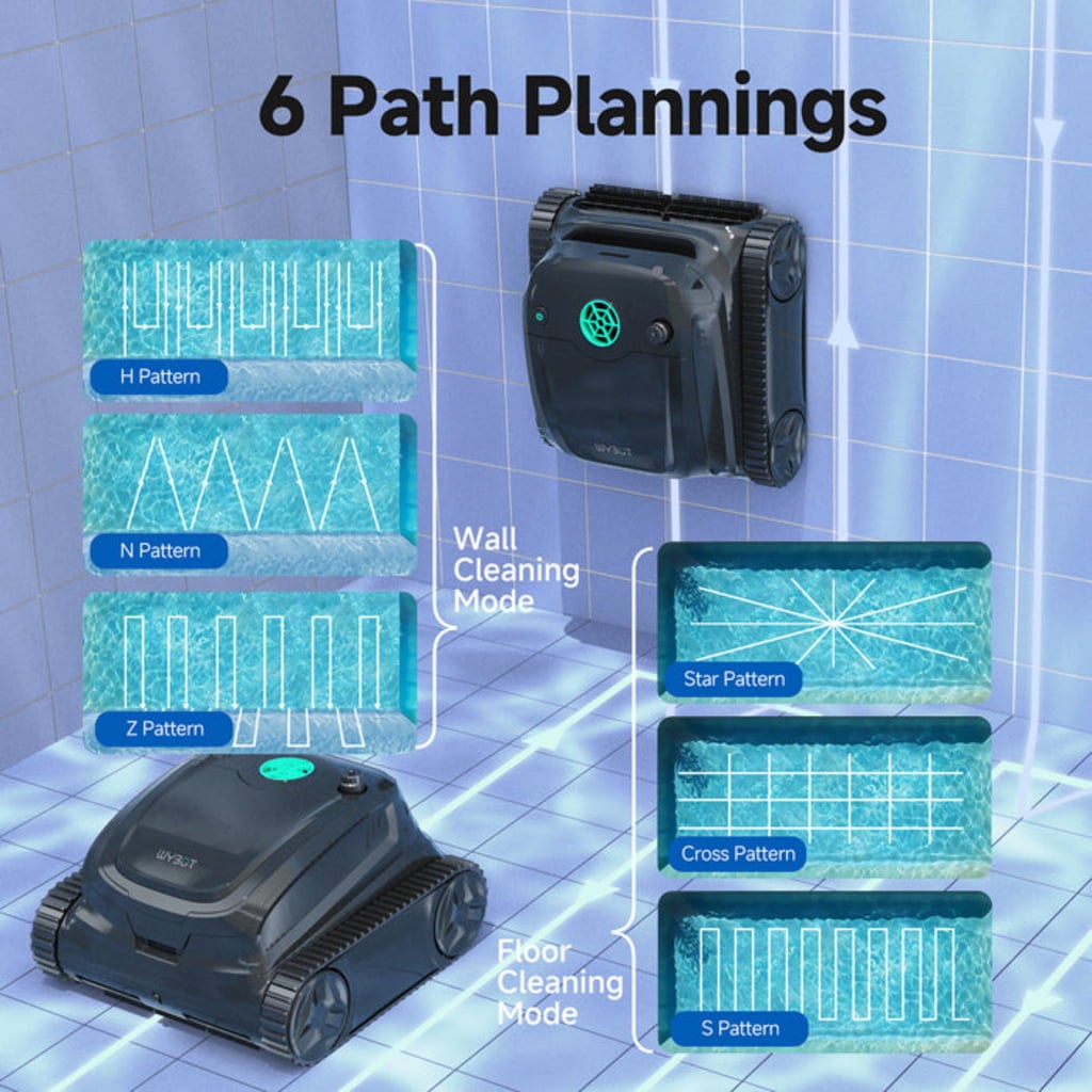 thumbnail image 2 of WYBOT A1 Cordless Robotic Pool Cleaner With Schedule Mode - WYBOT ROPE 2 of 14
