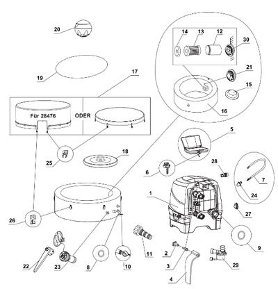 Ersatzteile Whirlpool Pure-Spa Bubble Massage - Klein - 128426 - Modell 2022