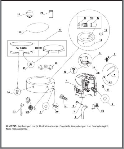 Ersatzteile Intex Whirlpool Pure-Spa Bubble Massage - Groß - 128428 - Modell 2022