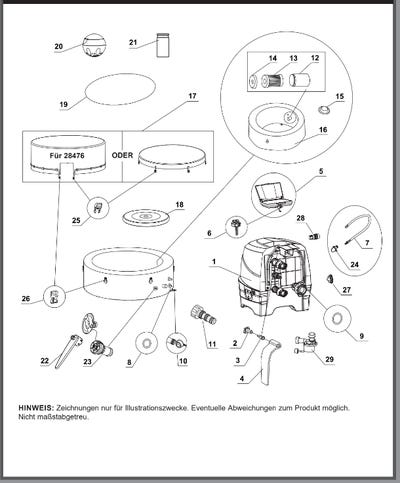 Ersatzteile Intex Whirlpool Pure-Spa Bubble Massage - Groß - 128428 - Modell 2024