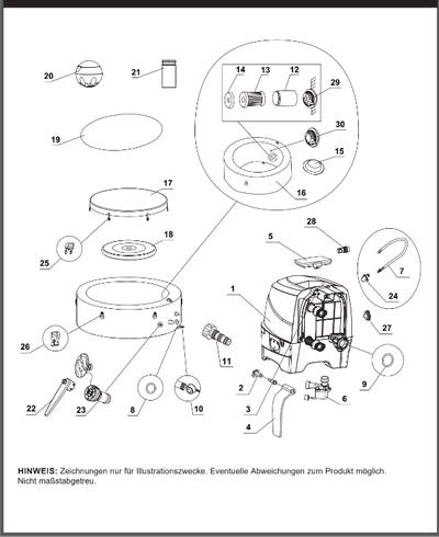Ersatzteile Intex Whirlpool Pure-Spa Bubble Greywood Deluxe - Groß - 128442 - Modell 2024