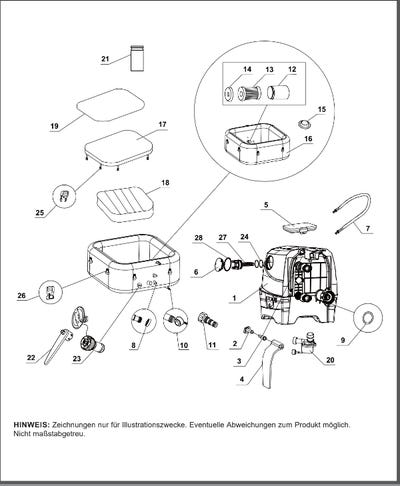 Ersatzteile Intex PureSpa Greystone Deluxe - Groß - 128452 - Modell 2023
