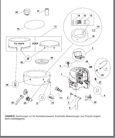 Pièces de rechange pour spa Intex PureSpa Bubble Massage - Petit modèle - 128426 - Modèle 2024
