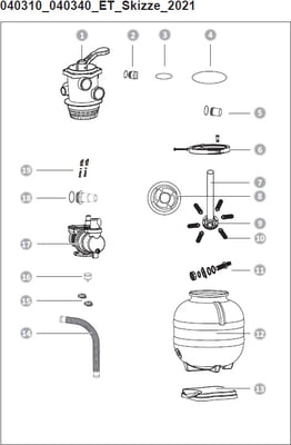 Ersatzteile Steinbach Sandfilteranlage Speed Clean Classic 310 - 040310 - Modell ab 2021