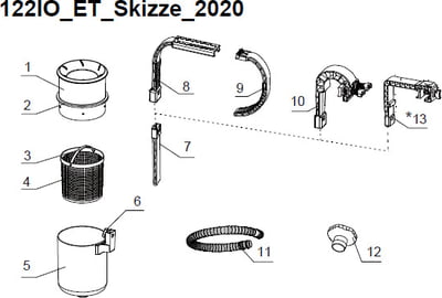 Rezervni deli Intex viseči skimer Deluxe - 128000 - model od 2018