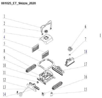 Ersatzteile Steinbach Schwimmbadreiniger Twin - 061025 - Modell 2020