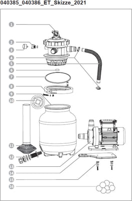 Spare Parts Steinbach Filter System Speed Clean Active Balls+ - 040386 - 2018 Model Onwards