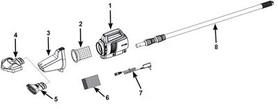 Ersatzteile Intex Unterwasser Handstaubsauger mit Akku - 128628 - Modell ab 2023